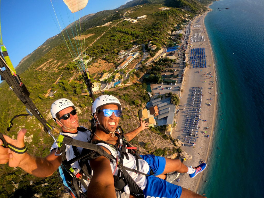 Paragliding over Lefkada has to be on your to do list