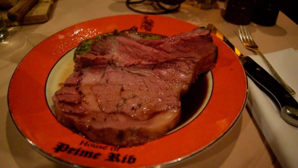 House of Prime Rib serves up steak in an English style - the BEST steak in San Francisco!