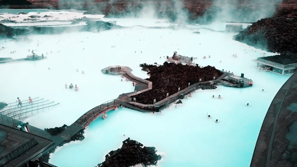 Visit the Blue Lagoon to relax in Iceland