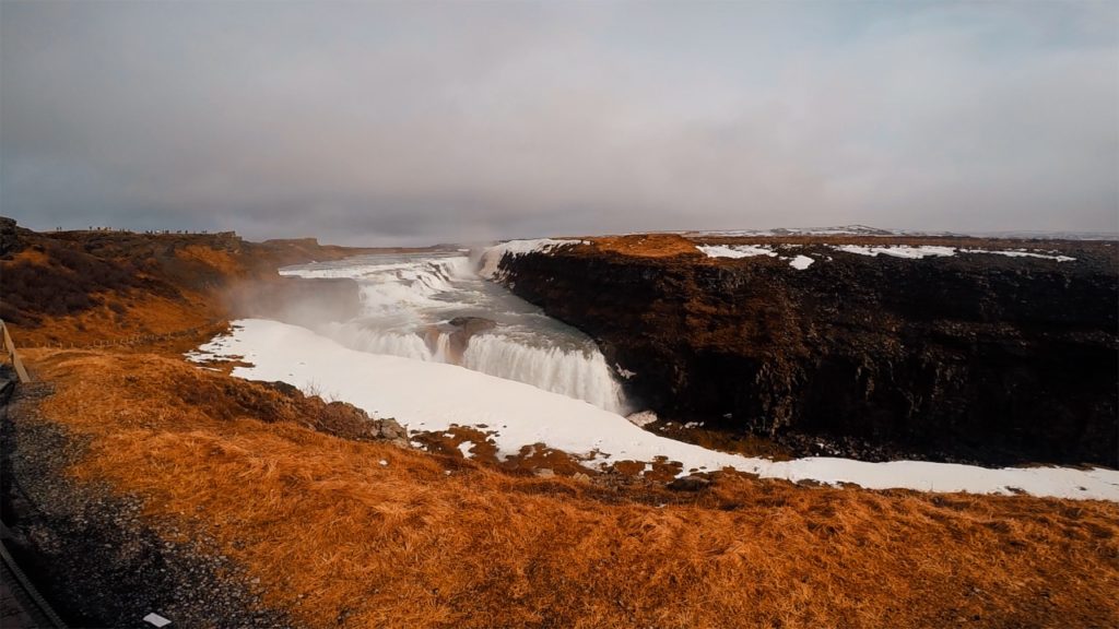 Gullfoss is the widest waterfall on this list, spanning 229 meters!