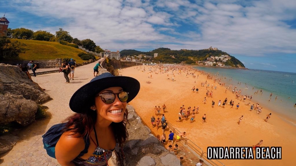 Ondaretta beach is smaller than Playa de La Concha, but it still shares the same bay