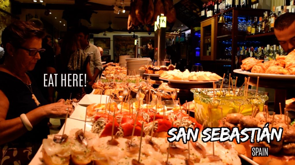 Enjoy pintxos while visiting San Sebastian, Spain!