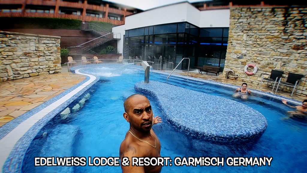 Enjoy both inside and outside pools and hot tubs at Edelweiss Lodge and Resort in Garmisch, Germany