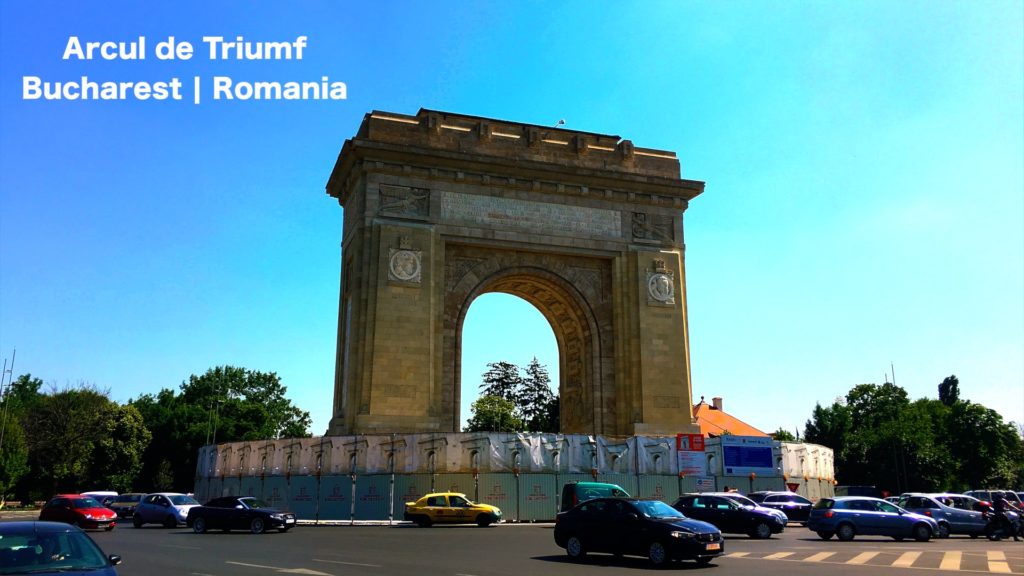 Not the Arc de Triomphe in Paris - this is the Arcul de Triumf in Bucharest!