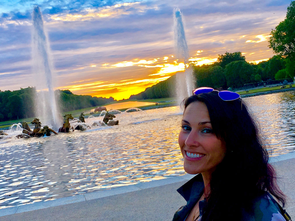 Versailles is so much more than a palace. Be sure to catch the sunset in the garden before the Fountains Night Show!