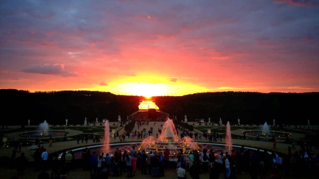 Be sure to catch the sunset at the Gardens of Versailles in the summer!