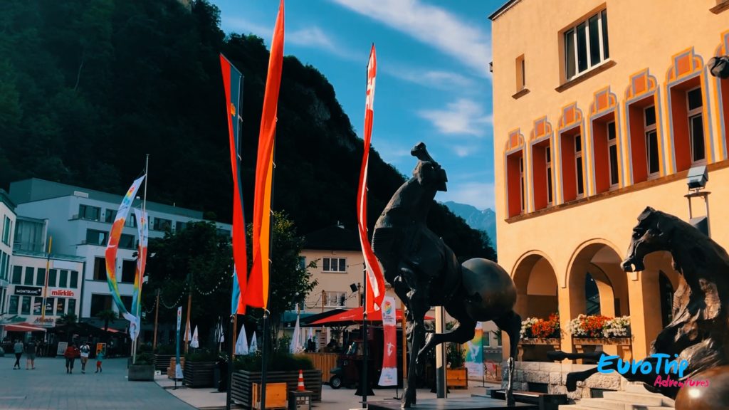 Vaduz Marketplatz in Liechtenstein