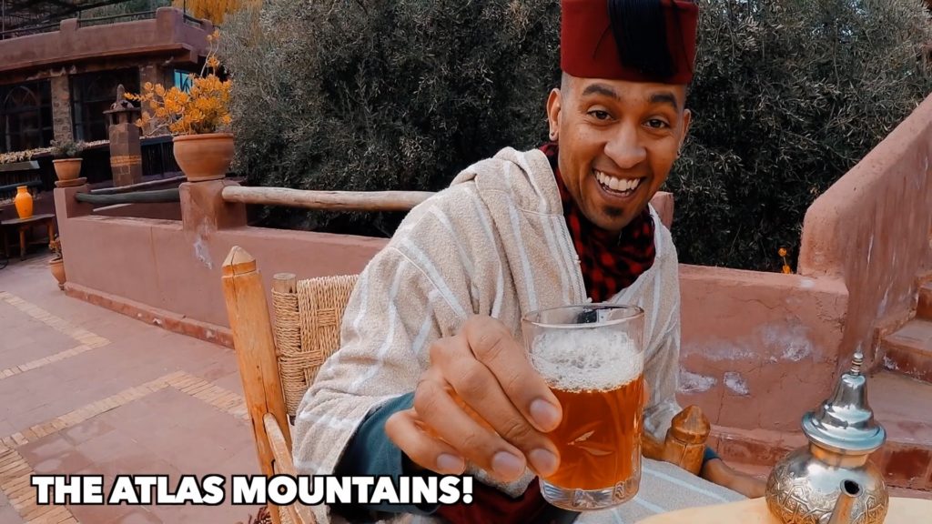 You can't get enough mint tea in Morocco!