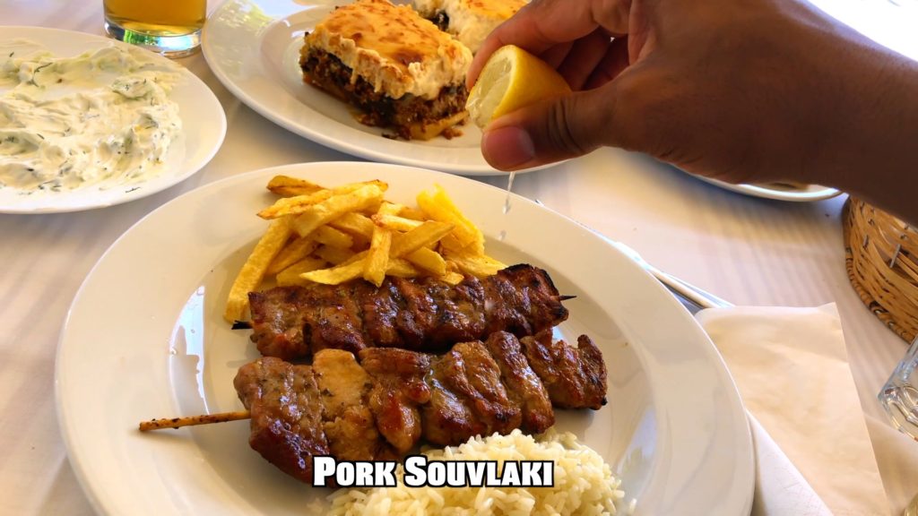 Can't go wrong with moussaka and souvlaki in Greece!