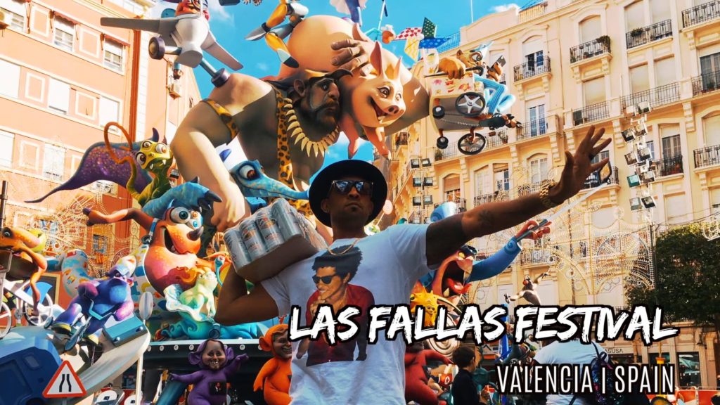 The ninots (puppets/figures/dolls) are elaborate sculptures on display at Las Fallas Festival in Valencia