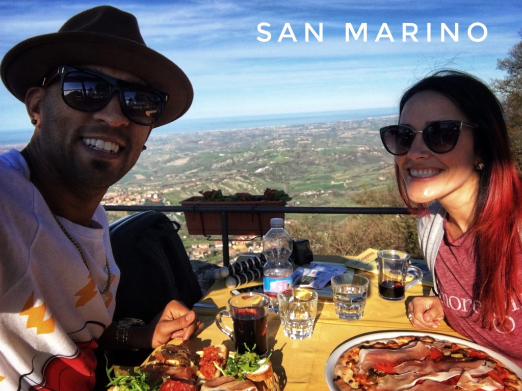 Enjoy a beautiful mountainside view of the country at Bar Piadineria la Capanna in San Marino!