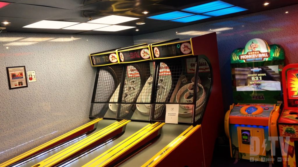 The Kids Zone on the cruise ship is a great place for kids to stay entertained while you enjoy a date night!