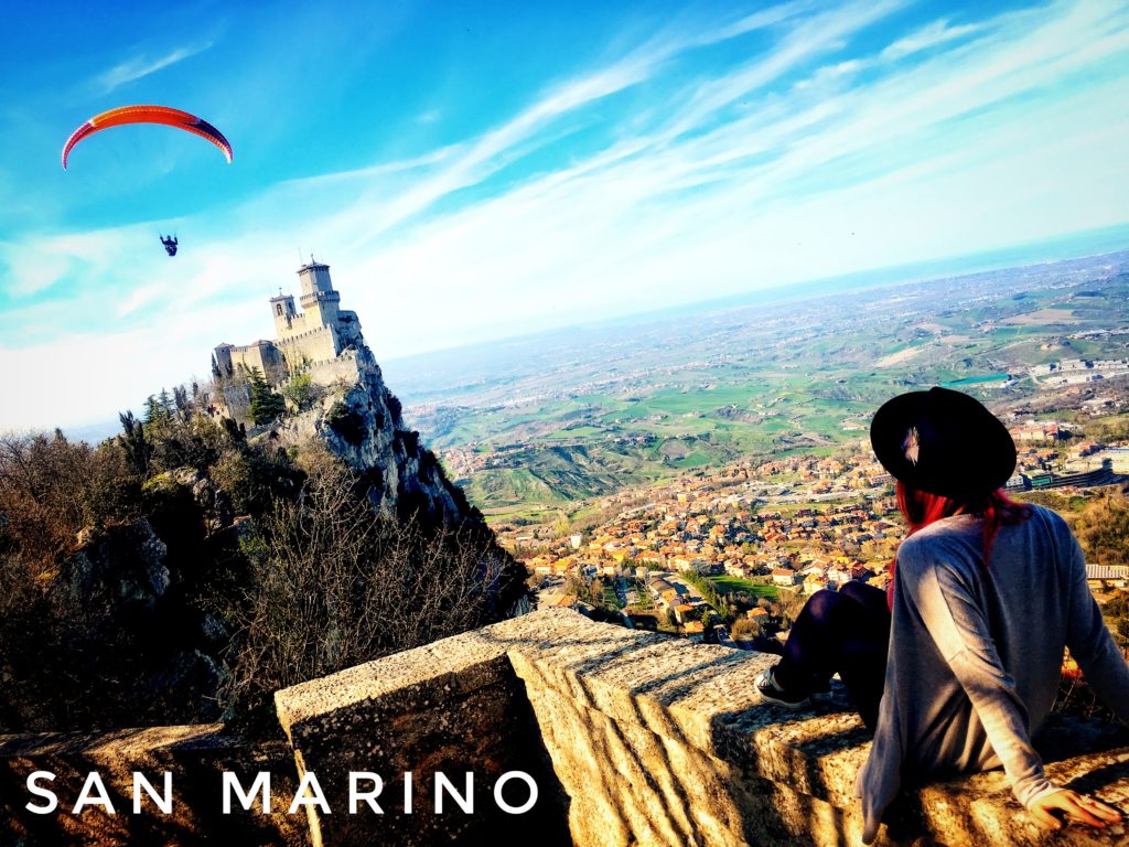 Paragliding is a great way to enjoy San Marino...probably. We stayed on the ground, but we saw multiple paragliders in the City of San Marino!