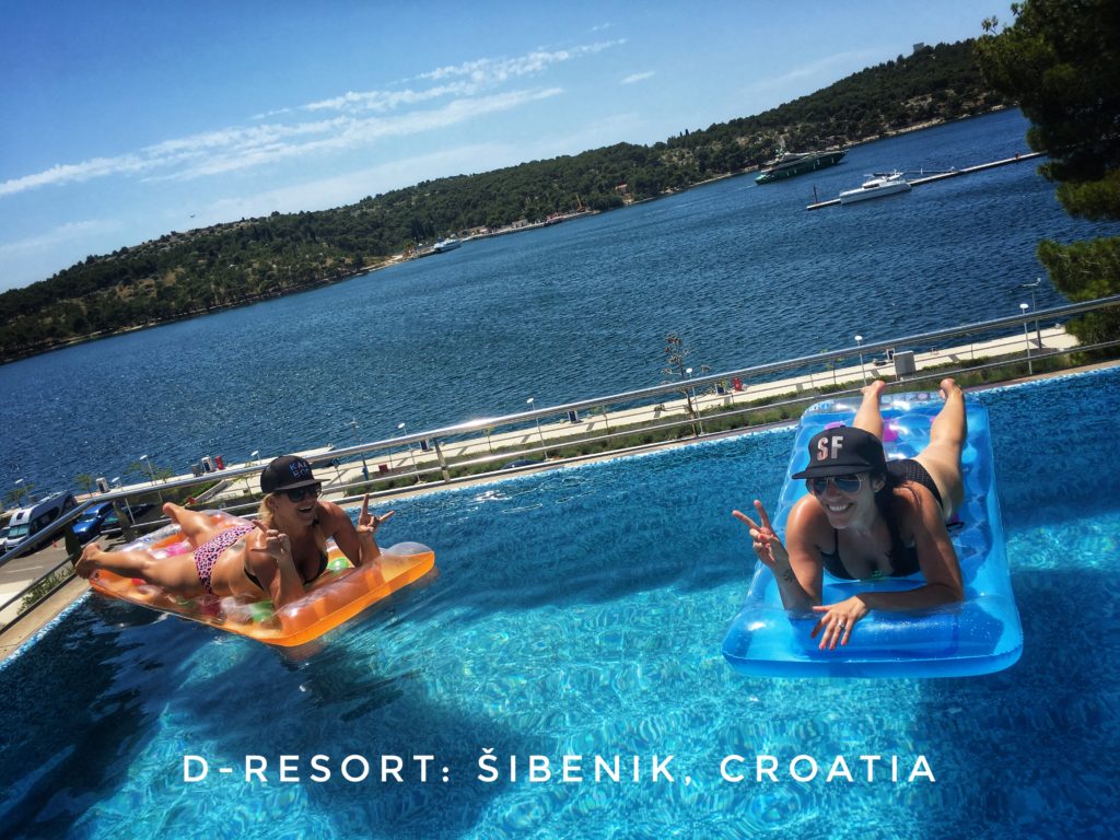 Enjoy sunbathing in your private pool with views of the Adriatic Sea at D Resort Šibenik, Croatia