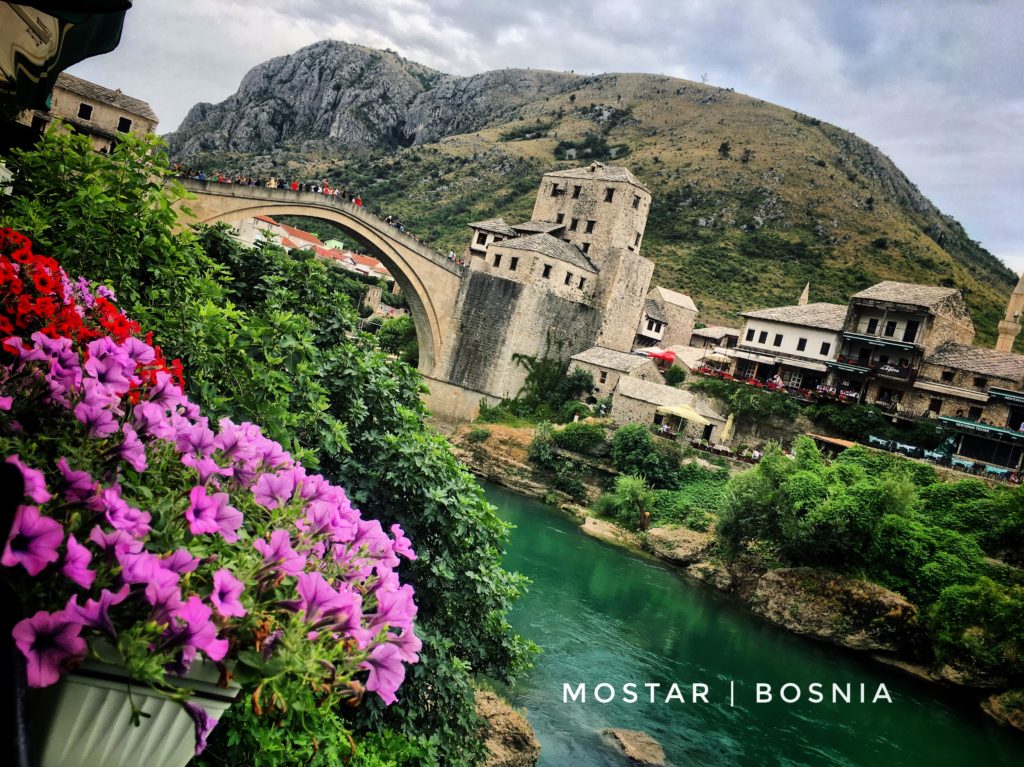 The original Stari Most (also known as Mostar bridge) was destroyed during the Croat-Bosniak War. It was reconstructed in the late 1990s to early 2000s