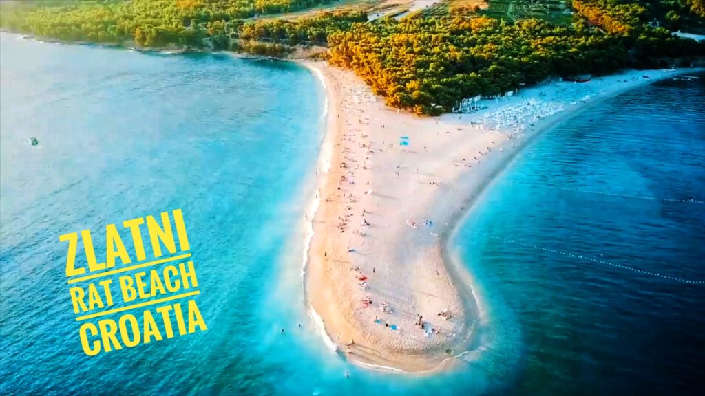 If you're in Split, you have to take a ferry to Zlatni Rat Beach!