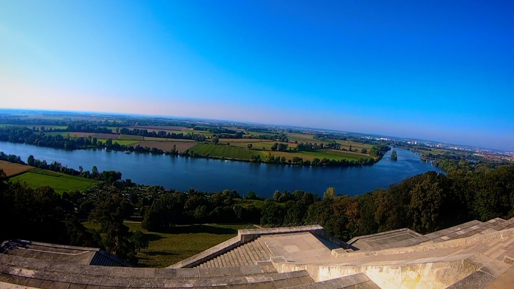 The view of the Danube River from Walhalla Regensburg is breathtaking - but so is the walk up!