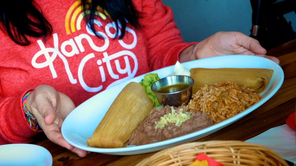 Tamales, refried beans, rice, guacamole - Cantina Mexicana in K-Town Germany has it all!