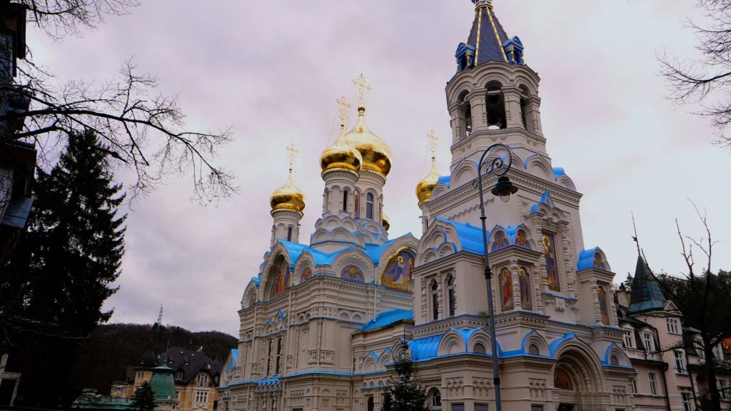 The Saint Peter and Paul Cathedral is a beautiful site in Karlovy Vary