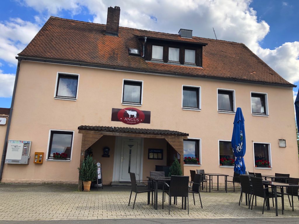 Entrance to Angus Steakhouse in Vilseck Germany