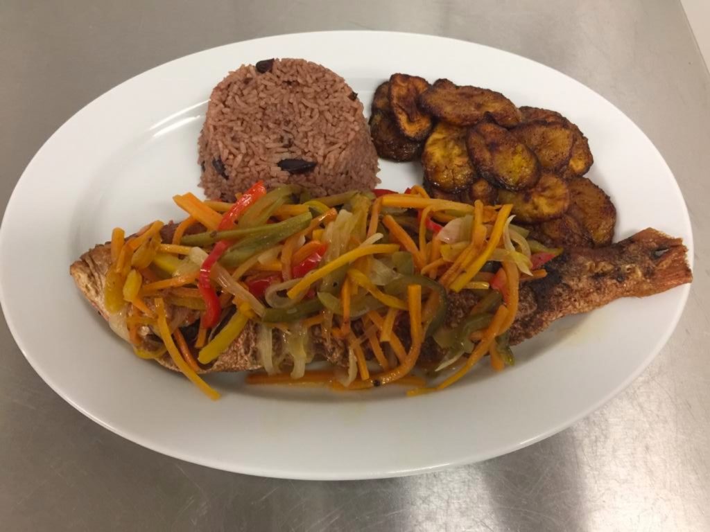 Try the Escovietch Red Snapper at Rhaatid Authentic Jamaican Cuisine