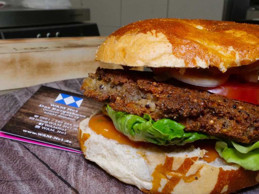 Weiden restaurants have a number of burger options including the Vegan burger at Wam no 1