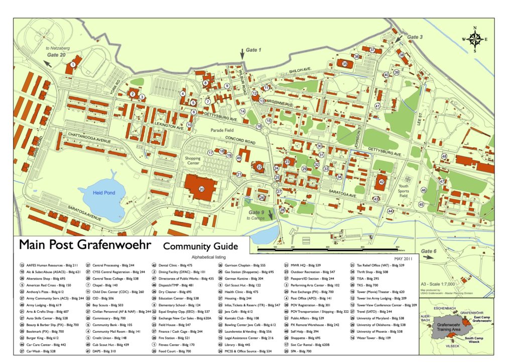 Main Post Grafenwoehr Community guide map