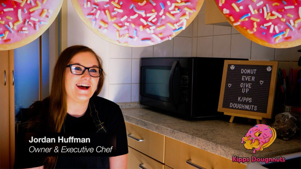 Jordan Huffman owner and executive chef of Kipps Donuts