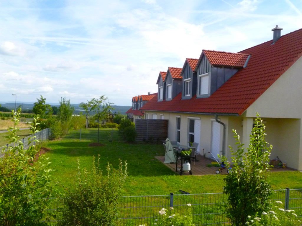 backyard of germany military housing on grafenwoehr