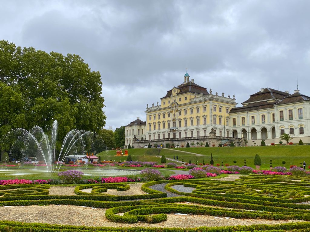 The garden outside of Ludwigsburg palace