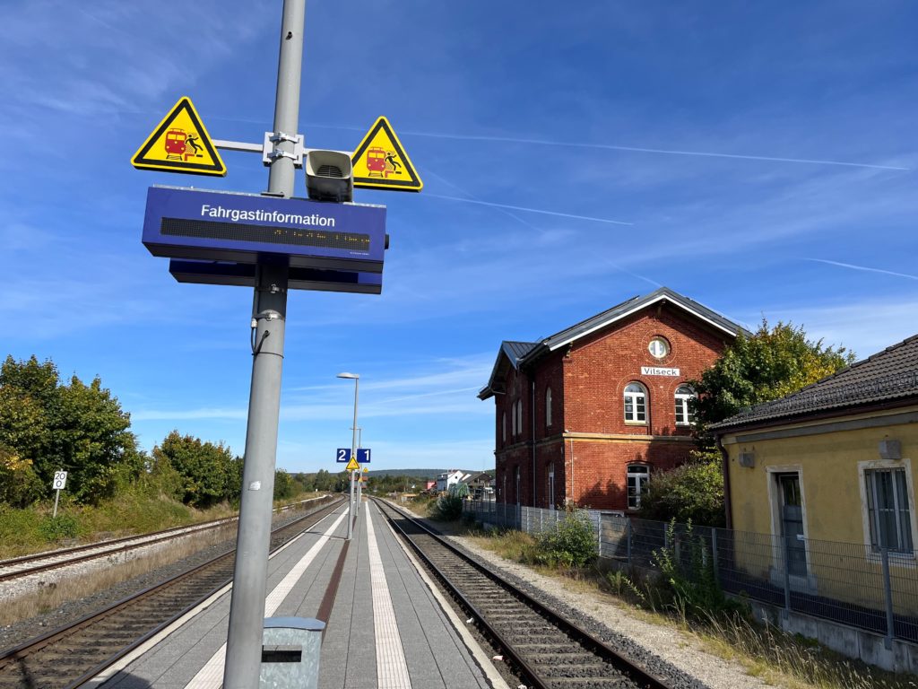 Train station outside of Vilseck army base 