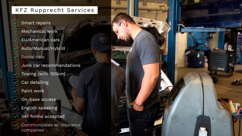 KFZ Rupprecht car care services grafenwoehr germany