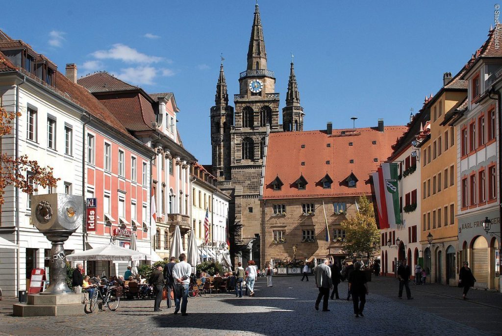 downtown ansbach germany