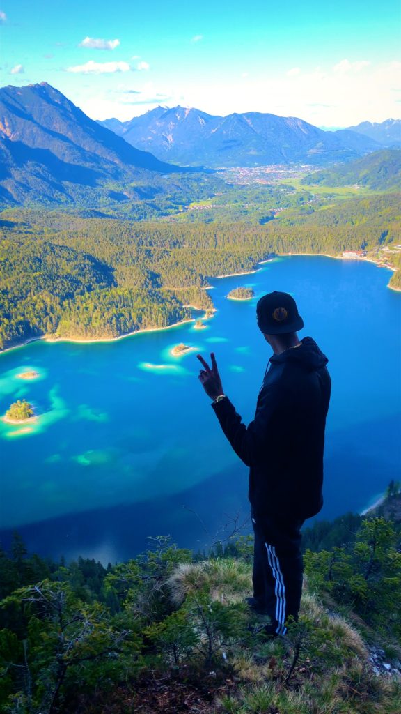 looking at the eibsee in garmisch germany