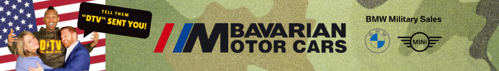 DTV with Bavarian Motor Cars team encouraging U.S. military members to mention DTV when purchasing BMW or MINI in Germany