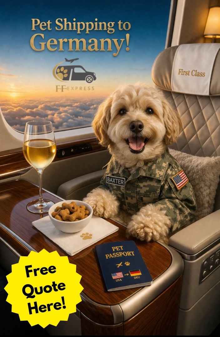 Feather and fur express international pet shipping from the United States